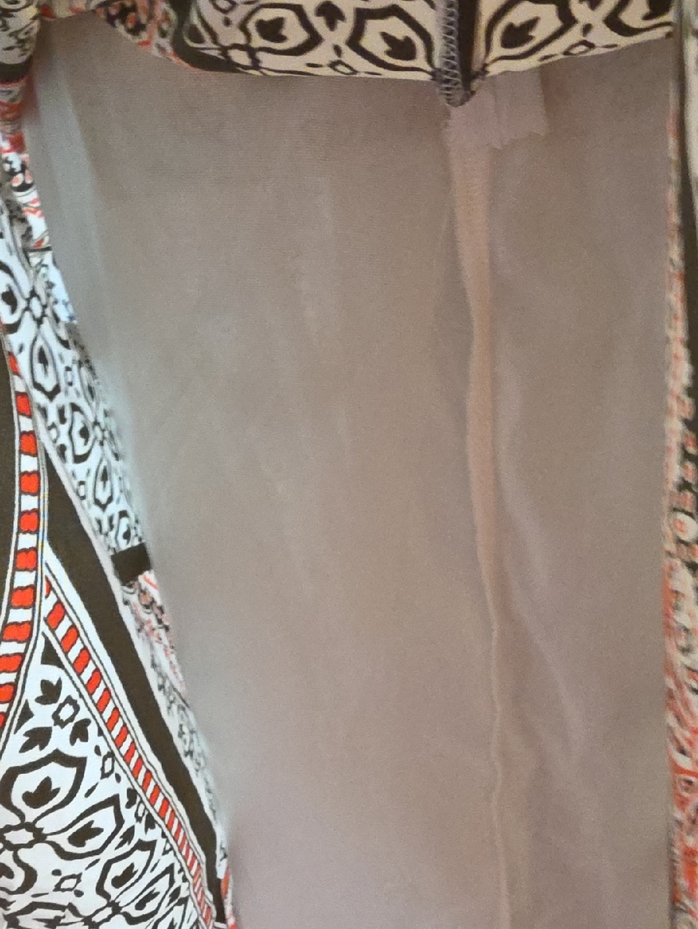 Cato Sleeveless Maxi Dress in White, Coral and Black - Picture 8 of 9